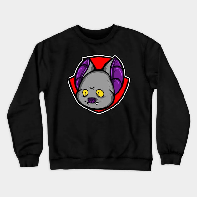 bat head Crewneck Sweatshirt by Behold Design Supply